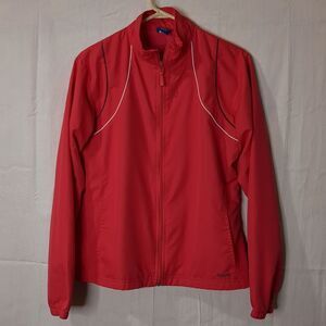 Reebok Zip Up Athletic Windbreaker Jacket Women's Size Large